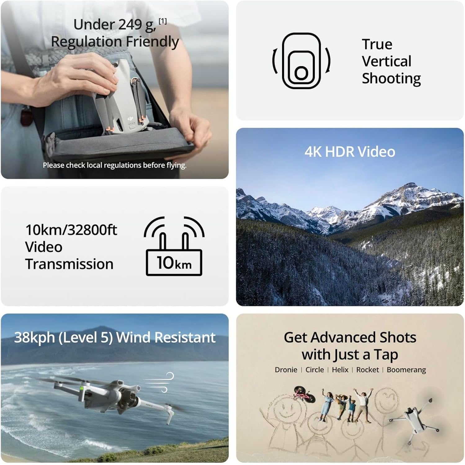 Dron DJI Mini 3 Reacondicionad - Drone Gimbal 3 Axis reseña y precio